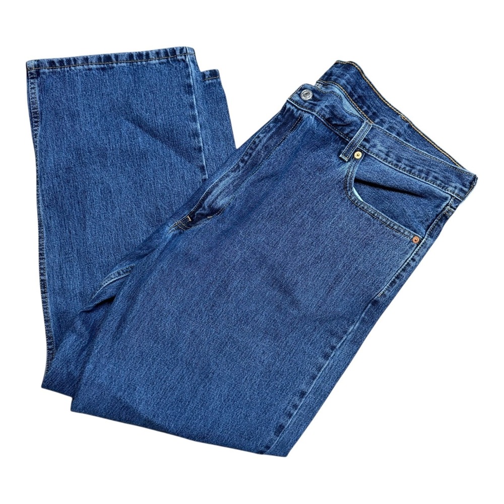 Wrangler Men's 38x29 Regular Fit Blue Jeans 100% Cotton Classic Denim